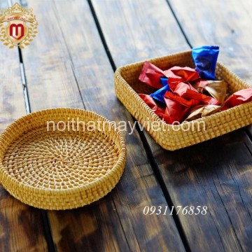 Khay Đựng Đồ Mây Tre KDMT0025